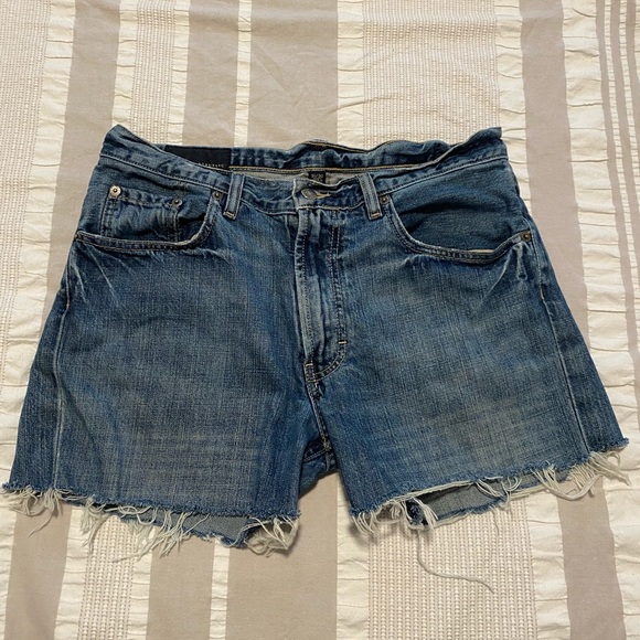 Banana Republic Pants - Banana Republic Raw-Edge Cut Off Jean Shorts